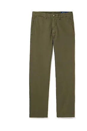Slim-Fit Straight-Leg Linen and Cotton-Blend Trousers