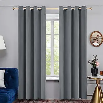 52 x 96 inch Velvet Curtains with Grommets Gold - 2 Panels