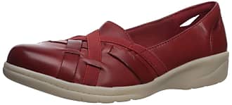 clarks red shoes womens