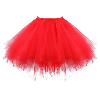  Honeystore Women's Puffy Tulle Skirt Chiffon Petticoat