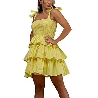 Vestido Piaui Xadrez - Aluf - Amarelo - Shop2gether