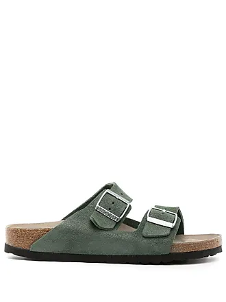 Birkenstock arizona green sales leather