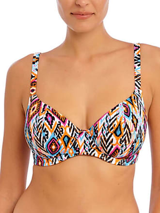 Tusan Beach Bikini Top by Freya, Multi Print, Plunge Bikini