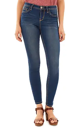 WallFlower Women's Ultra Skinny Mid-Rise Insta Soft Juniors Jeans (Standard  and Plus) 