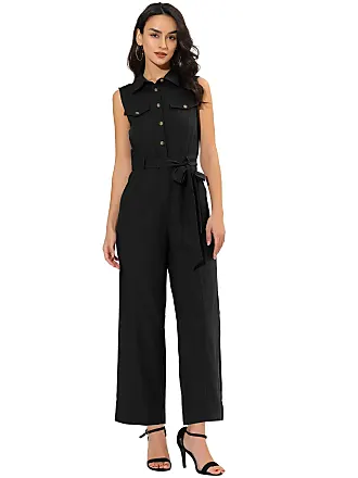 Allegra K Women's Business Elegant High Waist Stretch Flare Pants Work  Trousers Black X-Small