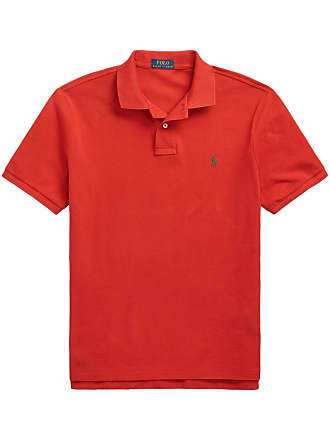 Polo Ralph Lauren crest-embellished polo shirt - Red  Ralph lauren polo  shirts, Polo ralph lauren, Polo t shirts