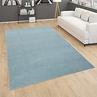 Teppich Handgefertigt Hochwertig Einfarbig Kurzflor Modern Materialmix In Grau 