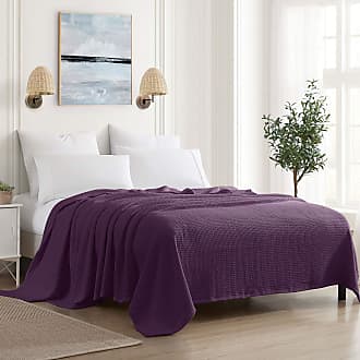 New Emoji Emotion Throw Blanket Bedding Soft Warm 127 X 175cm  Purple 
