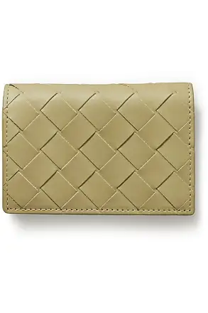 BOTTEGA VENETA Intrecciato glossed-leather wallet, Sale up to 70% off