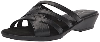 Easy Street Womens Rapid Slide Sandal, Black, 9.5 X-Wide