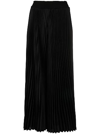 Alice & Olivia pleated flared trousers - women - Polyester - S - Black