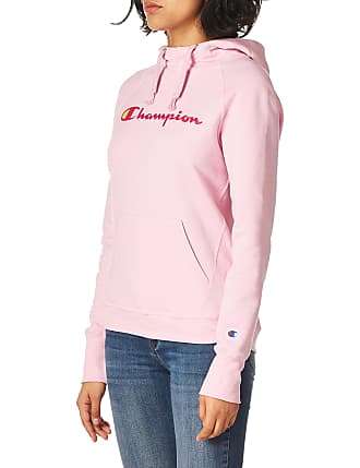 champion blue white and pink moletom com capuz