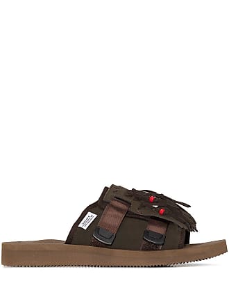 SUICOKE Moto Webbing-Trimmed Felt Slides for Men