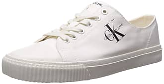 calvin klein white womens trainers