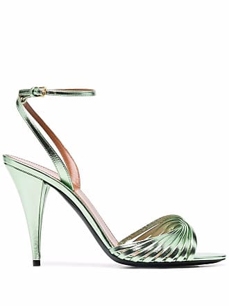 Saint Laurent Opyum 100mm YSL Heel Sandals - Farfetch