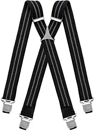 Hommes à Élastique Résistant Pince Sur Pantalon Bretelles Réglable 35mm