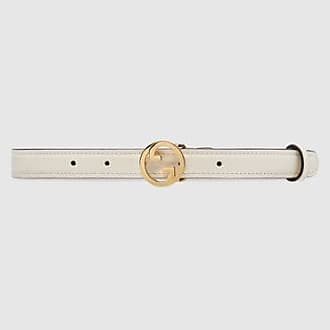 NWT Gucci GG Supreme White Leather belt. Size 85/34 Style 400593 Limited  Edition 