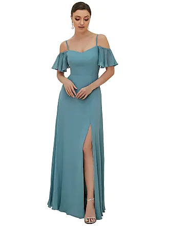 Women's A-Line Empire Waist Floor-Length Chiffon Evening Dress