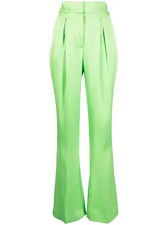 Genny high-waisted flared trousers - White