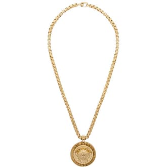 gold versace necklace mens