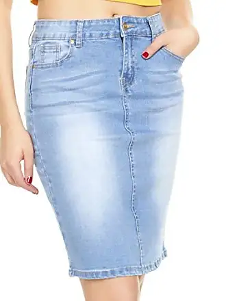 Denim skirt cheap grey