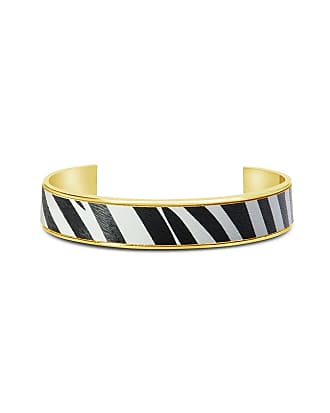 2000s pre-owned zebra motif bangle bracelet