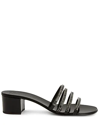 Giuseppe Zanotti Flaminia 85 mm velvet sandals - Black