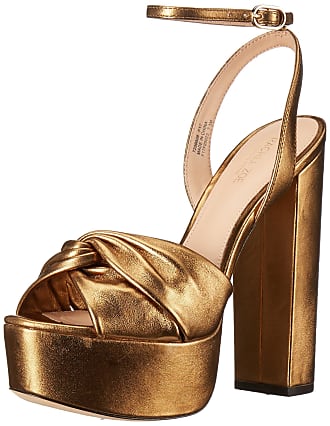 rachel zoe gold platform shoes