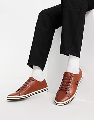 Sneakers Kingston Leather di Fred Perry in Marrone Donna Scarpe da uomo Sneaker da uomo Sneaker basse 