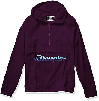champion windbreaker mens purple