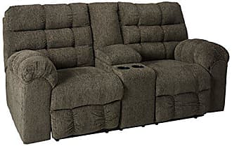 Ottomanson Cupholders Comfortable Easy Manual RECLINING, Gray