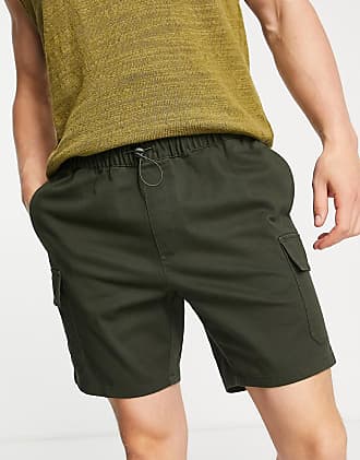 NWT Men's Marx & Dutch Olive Green Solid Cargo Pocket Shorts SIZE 34 ONLY 