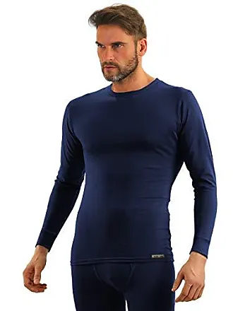 sesto senso Maillot de Corps Coton 95% Longues Manches sous-Vêtements Haut  Thermique Homme (S, Blanc) : : Mode