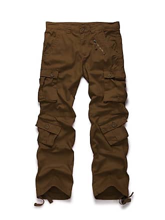 Men's Hiking Cargo Work Pants with 8 Pockets for Casual Military Army Combat Tactical 