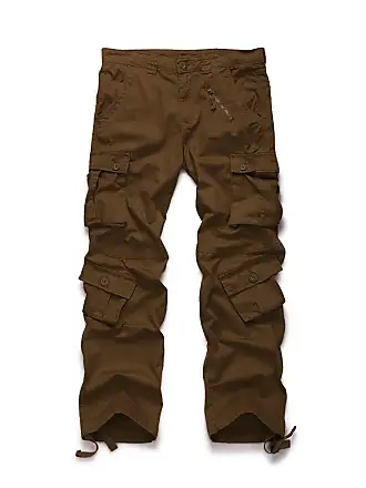 OCHENTA Men's Work Pants, Military Cargo Work Combat 8 Pockets Casual  Trousers Army Green 30 : : Clothing, Shoes & Accessories
