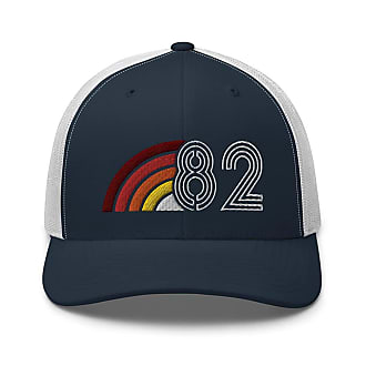 Generic 1982 82 Vintage Retro Aura Embroidered Trucker Hat | 40th Birthday Cap Gift Idea Navy/White