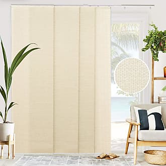 Chicology Vertical Blinds, Room Divider, Door Blinds,Blinds for Sliding Glass Doors, Temporary Wall, Closet Curtain, Room Door, Woven Beige (Natural Woven) W:46