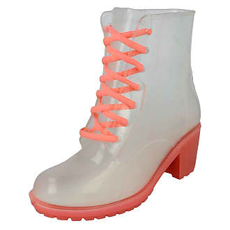 pink lace up wellies