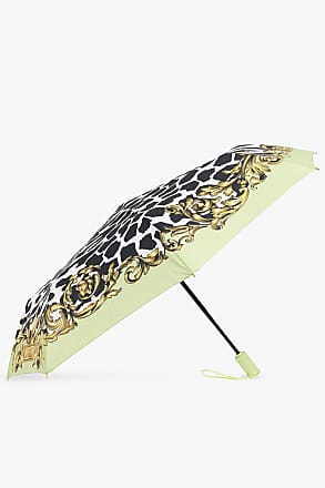 Damen Accessoires Regenschirme Moschino Regenschirm mit Logo-Print in Gelb 