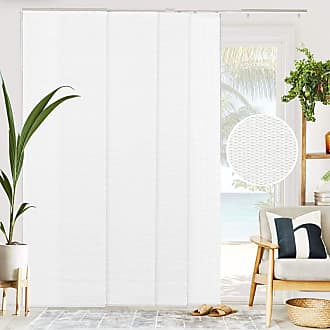 Chicology Vertical Blinds, Room Divider, Door Blinds,Blinds for Sliding Glass Doors, Temporary Wall, Closet Curtain, Room Door, Woven White (Natural Woven) W:46
