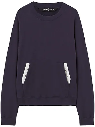 Palm Angels logo intarsia-knit wool-blend hoodie - Black