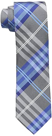 Geoffrey Beene Mens Petros Plaid II Tie, Blue, Regular