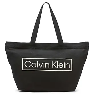  Calvin Klein Sahara East/West Tote, Black/Silver