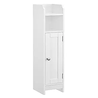  VASAGLE Small Bathroom Storage Cabinet, Slim Bathroom Storage  Organizer, Toilet Paper Holder with Storage, Toilet Paper Storage Cabinet  with Slide Out Drawers, for Small Spaces, White UBBC847P31 : Home & Kitchen