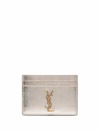 Saint Laurent Texturedleather Cardholder - Women - Black Wallets And Cardholders