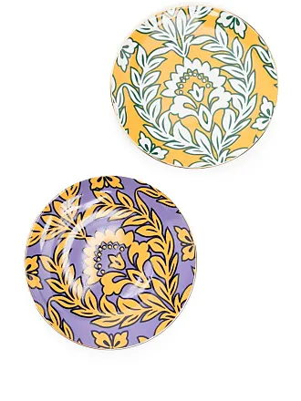 La DoubleJ sun mosaic porcelain plate (13cm) - Orange
