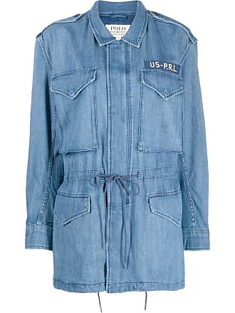 Polo Ralph Lauren denim military jacket - women - Cotton - M - Blue