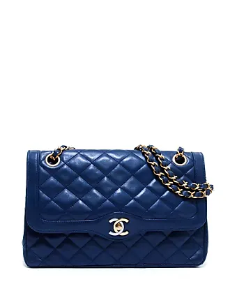 Chanel Lambskin Quilted Large Chanel 19 Flap Light Blue