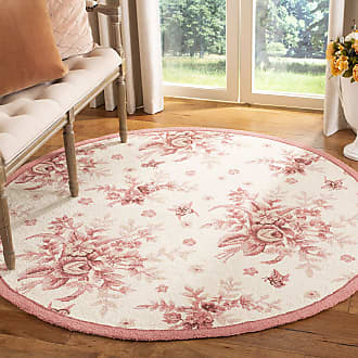 2'3 x 4' SAFAVIEH Hollywood Collection HLW702A Mid-Century Modern Non-Shedding Living Room Bedroom Accent Rug Ivory Rose 