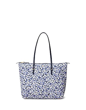 Ralph Lauren Marcy Polka Dot-Print Tote Bag - Blue